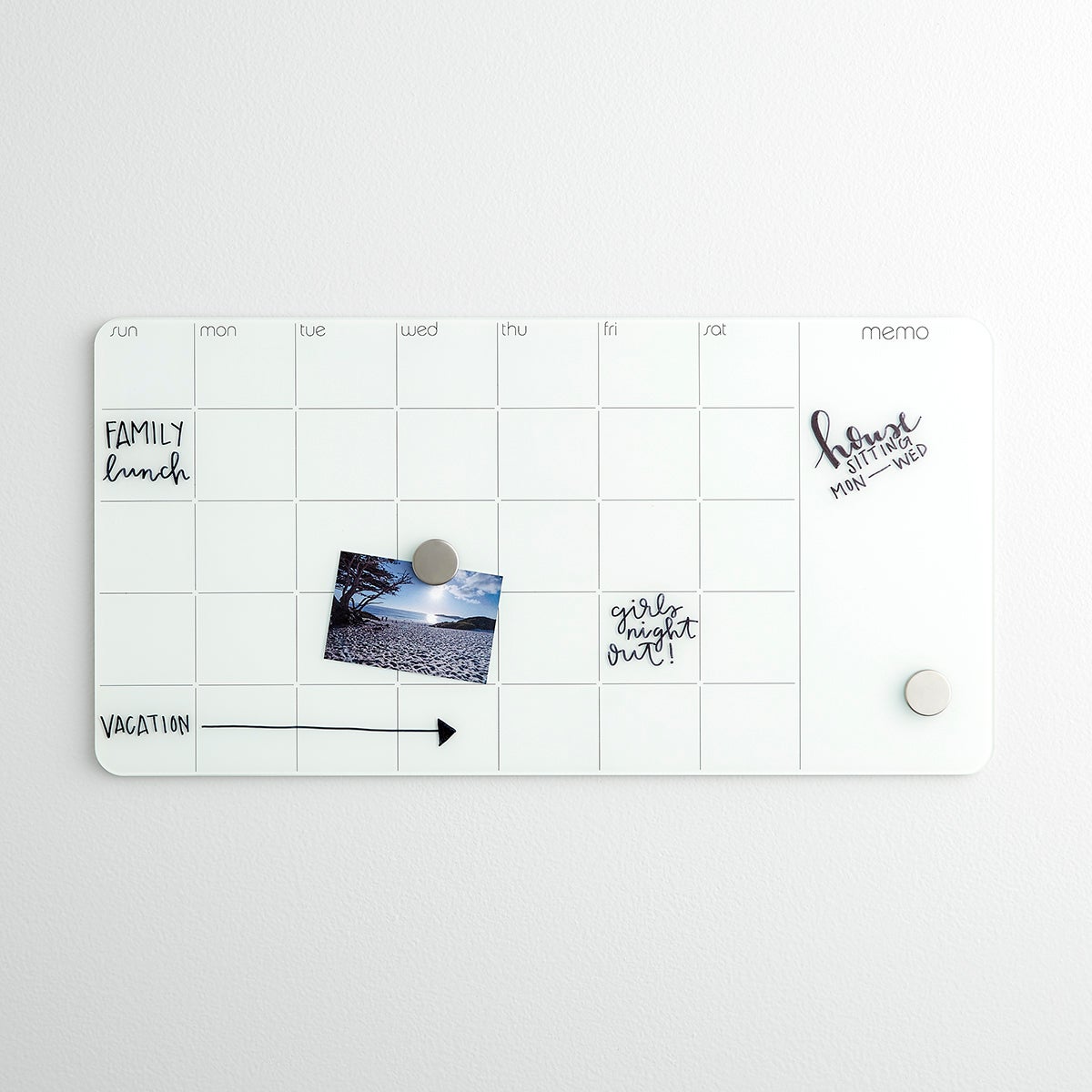 Memo or Event Reminder for Adults /& Kids Magnetic Calendar For Refrigerator Dry Erase Monthly Planner Calendar Board on Fridge Easy to Write and Wipe-Includes 3 Markers and Magnetic Eraser-Monthly